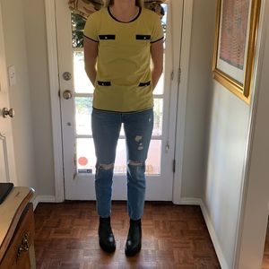 Moschino cheap and chic fine tee shirt material